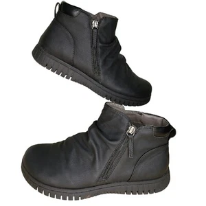 EuroSoft By Sofft Booties Size 8.5 Black Outside Zip Ankle Boots - Picture 1 of 6