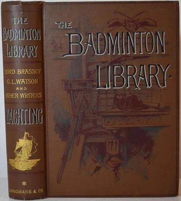 YACHTING Badminton Library 1904. Sailing, Racing, Yachts Cruising, Brassey Vol.1 - Image 1 of 4