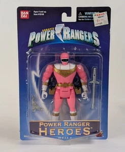 2002 Bandai Power Ranger Heroes Series 4 5” Pink Zeo Ranger FlipHead Figure - Picture 1 of 3