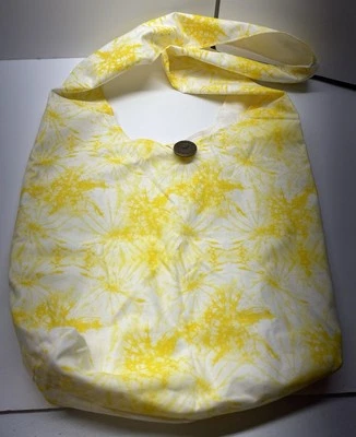 Crossbody Shoulder Bag Tote With Yellow Starburst - Image 1 of 2