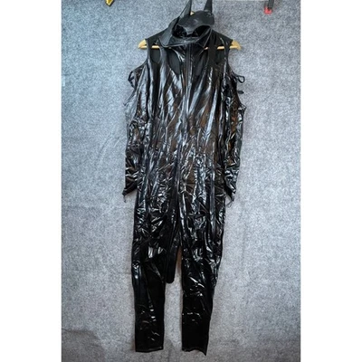 Dreamgirl Catwoman Cat Fight Superhero Costume Womens Large Black with Mask 9959 - Image 1 of 4