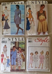 4× 1980's/90's STYLE ADULTS/KIDS SEWING PATTERNS  - Picture 1 of 9