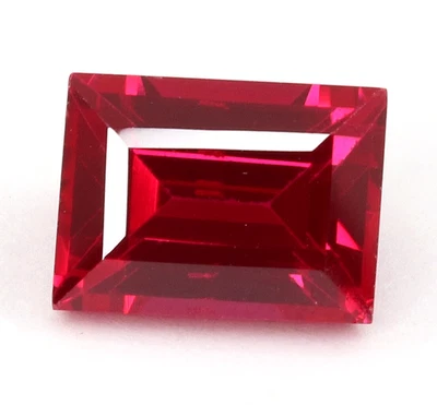 AAA Certified Natural Mozambique Red Ruby Baguette Cut Loose Gemstone 7.95 Ct - Image 1 of 4