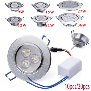 LED Downlight Built-in Ceiling Light Recessed Spotlight Dimmable 12W 15W 27W 36W - Picture 1 of 23