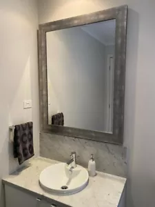 Silver Leaf Framed Mirror - Picture 1 of 3