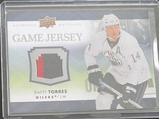 2007-08 Upper Deck Game Jersey Series 2 Raffi Torres #GJ2-RT Oilers 2-Clr