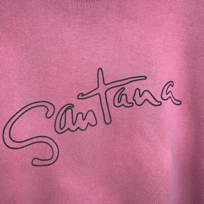 Camiseta De Colección Carlos Santana Logo Rojo Desteñido Manga Corta Talla XL Foto 1 de 4