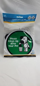 6 1/2" Dog Poop Clean Up Sign With Yard Stake New In Package - Picture 1 of 1