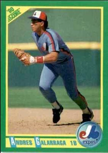 1990 Score Andres Galarraga c Montreal Expos #25 - Picture 1 of 2