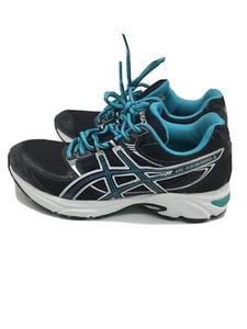 Asics Women’s Shoes Size US6 Black/white/blue Color @11 - Picture 1 of 7