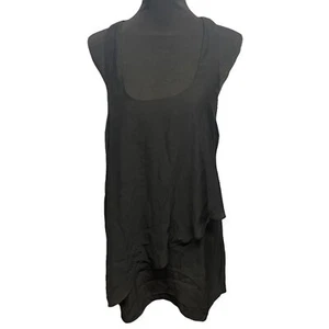Blusa Top Silence + Noise Mediana Negra Sin Mangas Cremallera Lateral Ligera - Imagen 1 de 9