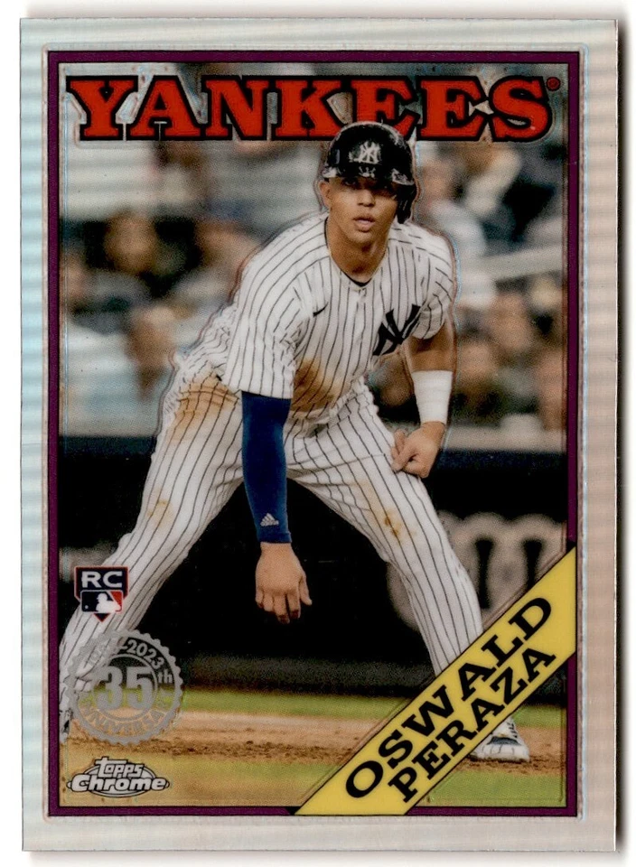 2023 Topps Chrome '88 Oswald Peraza Rookie #88BC-16 Houston Astros - Image 1 of 2