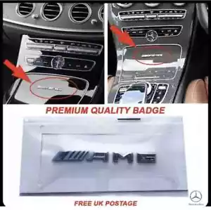 Kleine Mercedes AMG Emblem Cockpit Mittelkonsole Armaturenbrett Innenraum C E A S - Bild 1 von 2