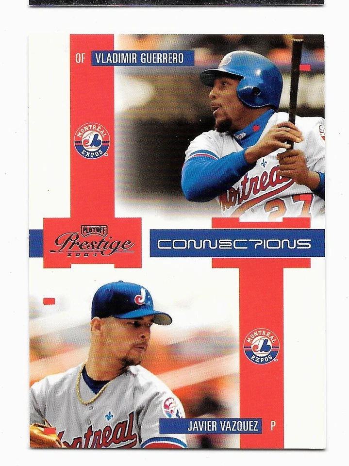 Z 2004 Playoff Prestige Béisbol Vlad Guerrero Javier Vázquez Conexiones #C-20  Foto 1 de 1