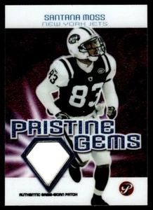 2004 Topps Pristine Gems Jersey Santana Moss New York Jets #PG-SM - Picture 1 of 2