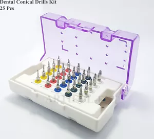 Zahn Kegelbohrer Kit 25-teilig mit Stopper Implantat chirurgische Bohrer Kit - Bild 1 von 7