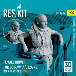 Female driver for US NAVY A/S32A-49 Deck Tractor 1pcs Figurines 1:32 RSF32-0072 - Picture 1 of 2
