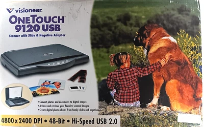 Visioneer One Touch 9120 Scanner USB CIB 4800x2400 DPI OCR Software - Image 1 of 4