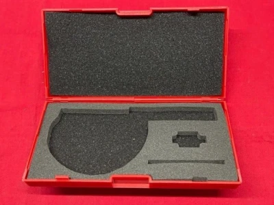 Starrett PT28263 Plastic Case with Foam Insert for 2" Micrometers  IN STOCK - Image 1 of 4