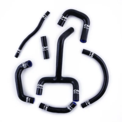 For KTM LC4 620 640 660 SMC SXC 625 Silicone Radiator Coolant Y Hose Kit Black Foto 1 de 4