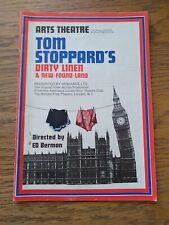 DIRTY LINEN & NEW-FOUND-LAND - TOM STOPPARD 1979 Arts Theatre Programme