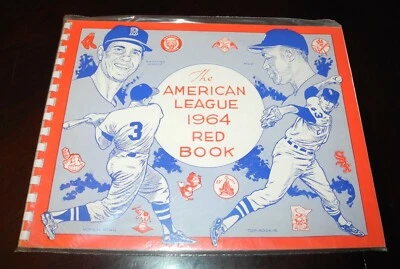 1964 American League Baseball Red Book Statistics Schedule Yearbook Program - Image 1 of 2