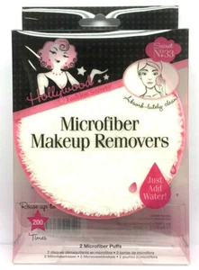 Removedores de maquillaje de microfibra Hollywood Fashion Secrets - 2 bocanadas/paquete - Imagen 1 de 2