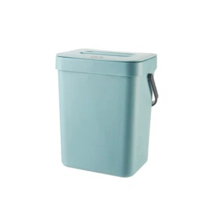 Kosmetikeimer Wandmülleimer Badabfalleimer Abfalleimer Mülleimer 3 Liter Blau - Bild 1 von 18