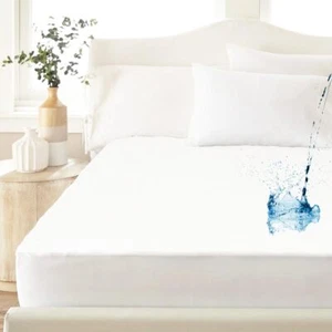 2 Pack Twin Mattress Cover Heavy Vinyl Bed Protector Premium 100% Waterproof - Picture 1 of 1