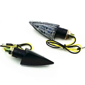 Bicicleta de tierra LED negra doble luz de giro deportiva para CRF CB XC 350 250 Dr-Z YZF - Imagen 1 de 4