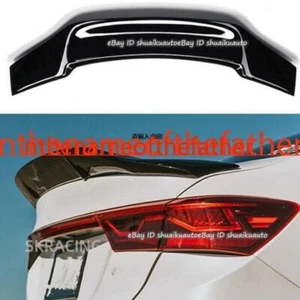 Glossy Black DuckBill Rear Spoiler Trunk Wing For 2019 2020 2021 Kia Forte K3 - Foto 1 di 12