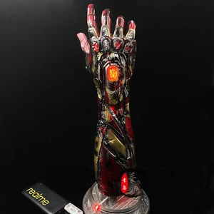 Avengers Thanos Iron Man Mk85 Can Emit Light Infinity Gauntlet Resin Model Gift - Picture 1 of 14