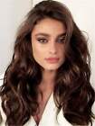 Hot Top Wig New Fashion Glamour Women's Long Dark Brown Wavy Natural Full Wigs