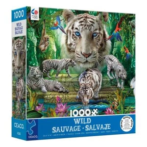 Rompecabezas Ceaco; Templo Tigre Blanco; Serie Wild; por C Marchetti; 1000 piezas; 3393-13 - Imagen 1 de 2