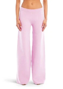 SER.O.YA EMELYN Strickhose mit weitem Bein Mid-Rise Ballett Rosa XS - Bild 1 von 3