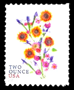 SUNFLOWER BOUQUET 2-OZ RATE 2022 US SCOTT #5682 MVF (1) SINGLE FOREVER STAMP - Picture 1 of 2