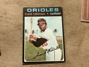 1971 Topps High Number Frank Robinson card #640 HOF Baltimore Orioles - EX - - Picture 1 of 2
