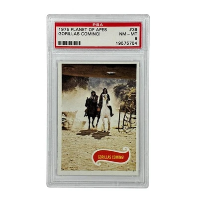 1975 Topps Planet of the Apes Gorillas Coming! #39 PSA 8 - Image 1 of 2