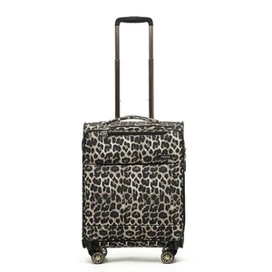 Tosca So-Lite 54cm/48L Suitcase Luggage Travel Carry On Trolley Case Leopard - Picture 1 of 5