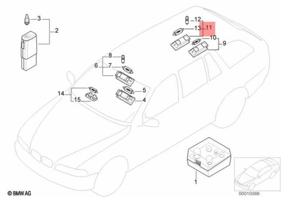 LUZ Y LUZ DE LECTURA TRASERA IZQUIERDA ORIGINAL BMW E39 520d 520i 63318366433 Foto 1 de 1