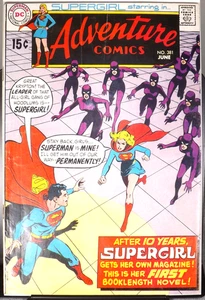 ADVENTURE COMICS #381 FN 1st Solo Supergirl 1969 Superman Silver Age DC Comics - Picture 1 of 6