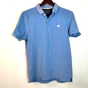 Camisa Polo Banana Republic Hombre L Azul Algodón Orgánico Piqué Manga Corta *LEER - Imagen 1 de 10