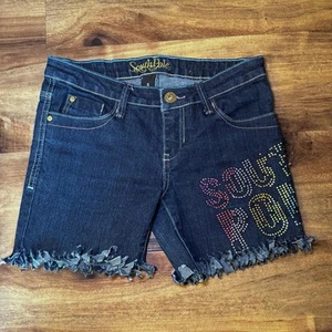 Southpole Jeansshorts mit Strassdetails Vintage Y2K Gr. 5 Junior - Bild 1 von 6