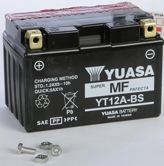 Batería Yuasa sin mantenimiento YT12A-BS YUAM32ABS (PLT-180) Foto 1 de 1