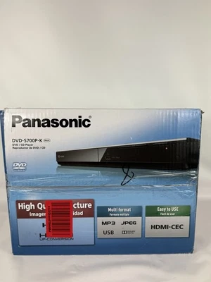 Panasonic DVD-S700P-K Progressive Scan 1080p DVD Player DVD-S700 New (Open Box) - Image 1 of 4