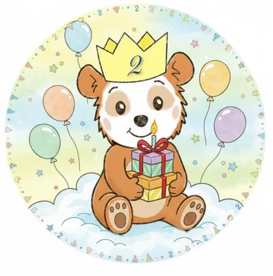 Bobo Siebenschläfer Essbar Zuckermasse Tortenbild Tortenaufleger + 4 Muffin - Bild 1 von 4