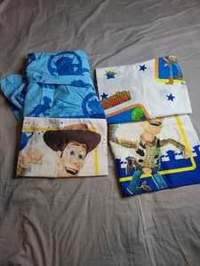 Disney Pixar Toy Story Twin 4 Piece Sheet Set Protecting Toys Everywhere Buzz - Picture 1 of 11