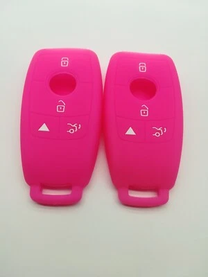 2*Cubierta de llave melocotón para Mercedes-Benz C63 AMG C GLA GLB GLC GLE IYZ-MS2 2016-2020 Foto 1 de 4