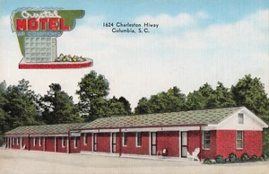Crystal Motel Columbia South Carolina SC Vintage Linen Postcard - Picture 1 of 2