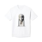 Unisex Midweight T-shirt original design tee unique sculptures woman head bust
